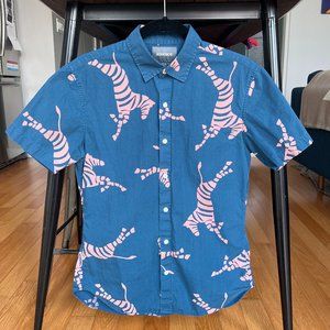 Bonobos - Riviera Short Sleeve Shirt - Zebra Print - Slim Fit